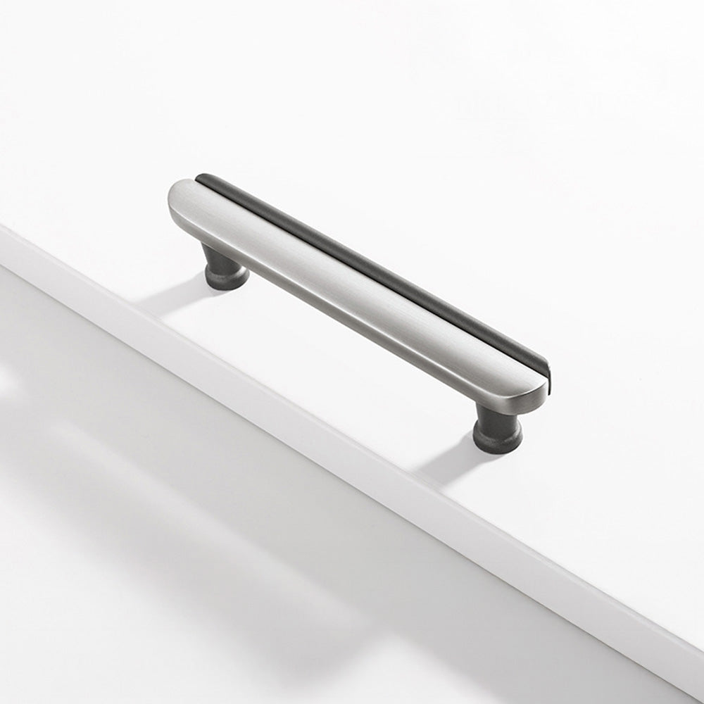 Modern Dual-Tone Curved Cabinet Handles & Knobs