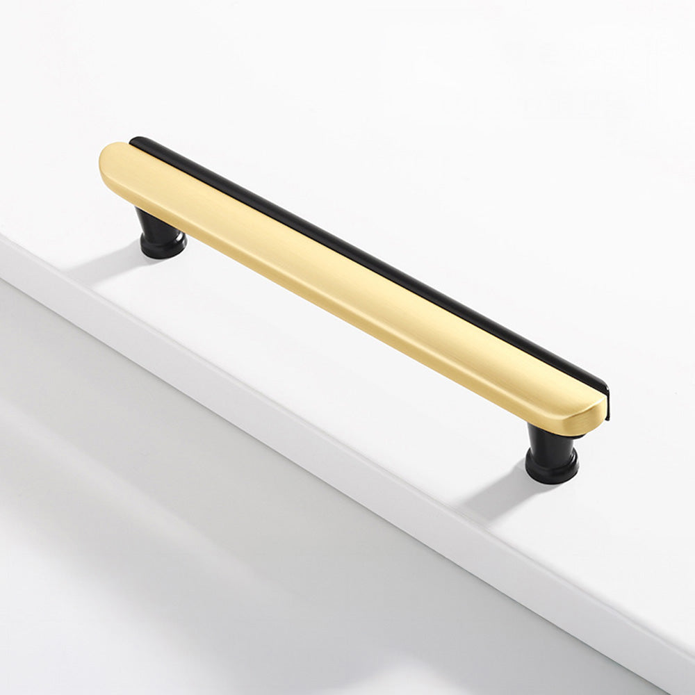 Modern Dual-Tone Curved Cabinet Handles & Knobs