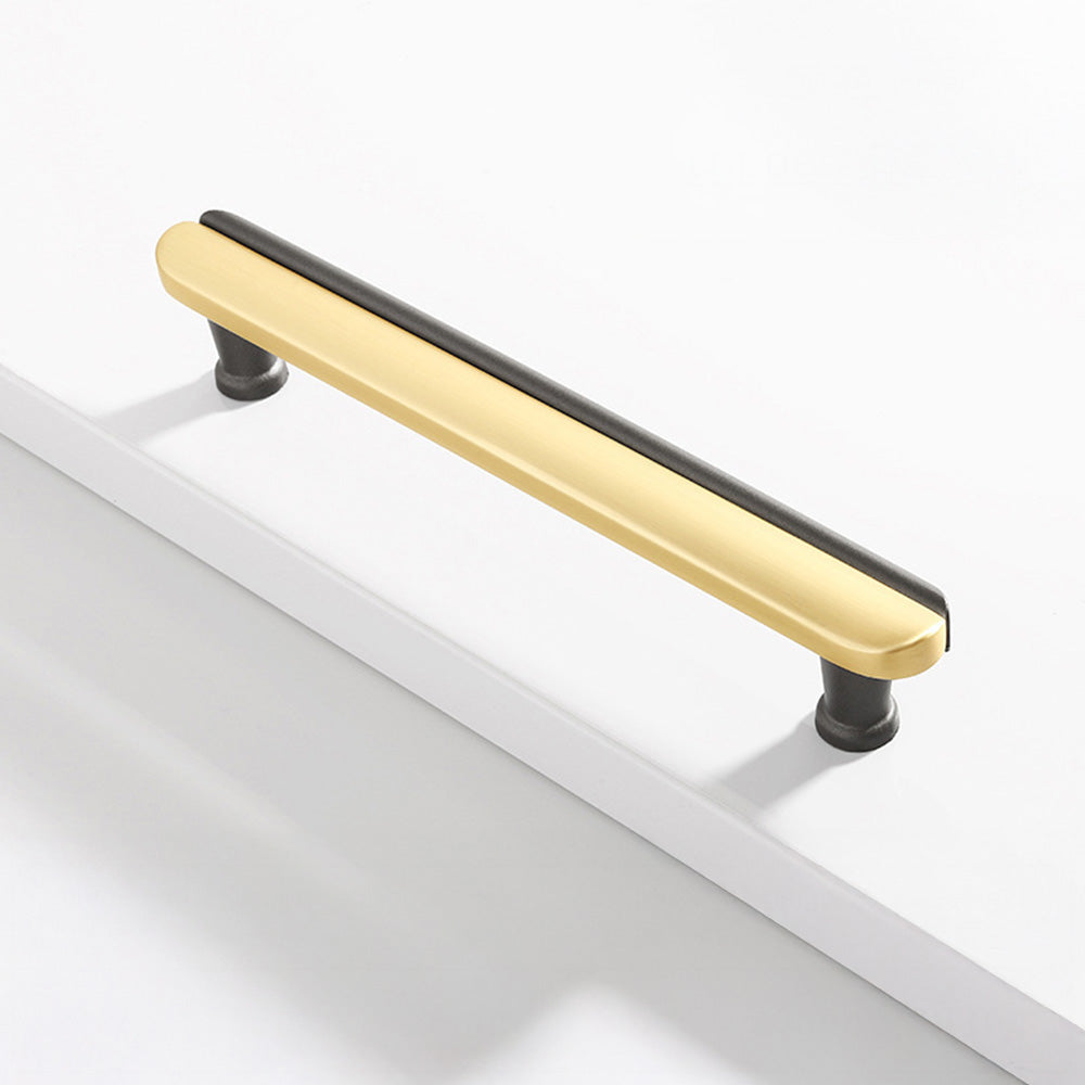 Modern Dual-Tone Curved Cabinet Handles & Knobs
