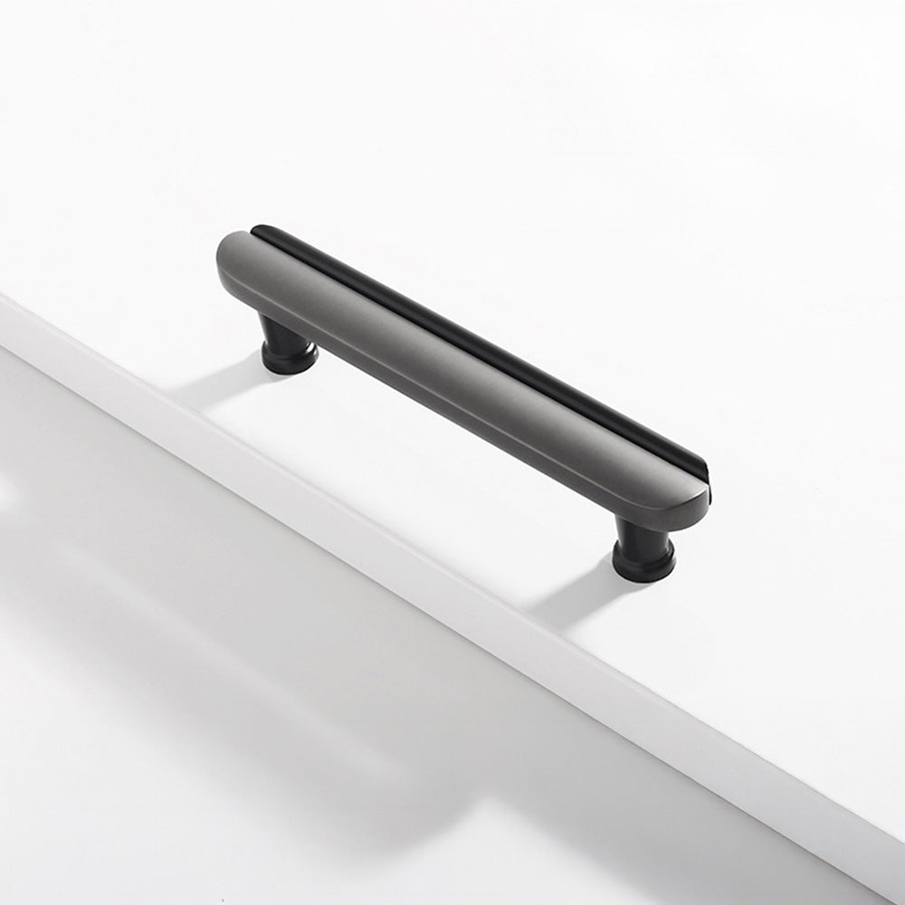 Modern Dual-Tone Curved Cabinet Handles & Knobs