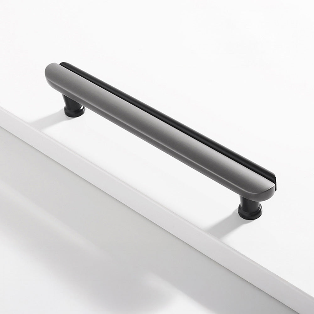 Modern Dual-Tone Curved Cabinet Handles & Knobs
