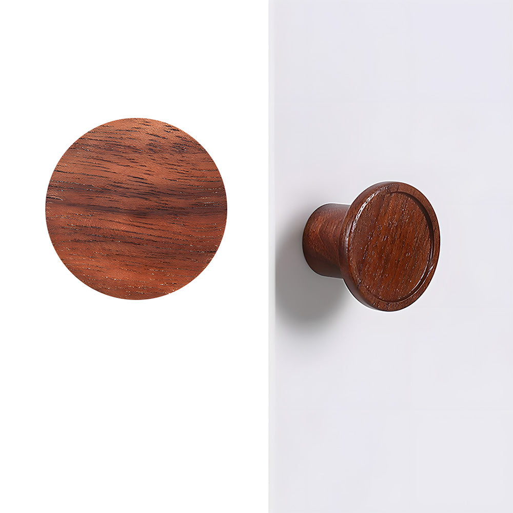 Black Walnut Wooden Cupboard Handles & Cabinet Knobs
