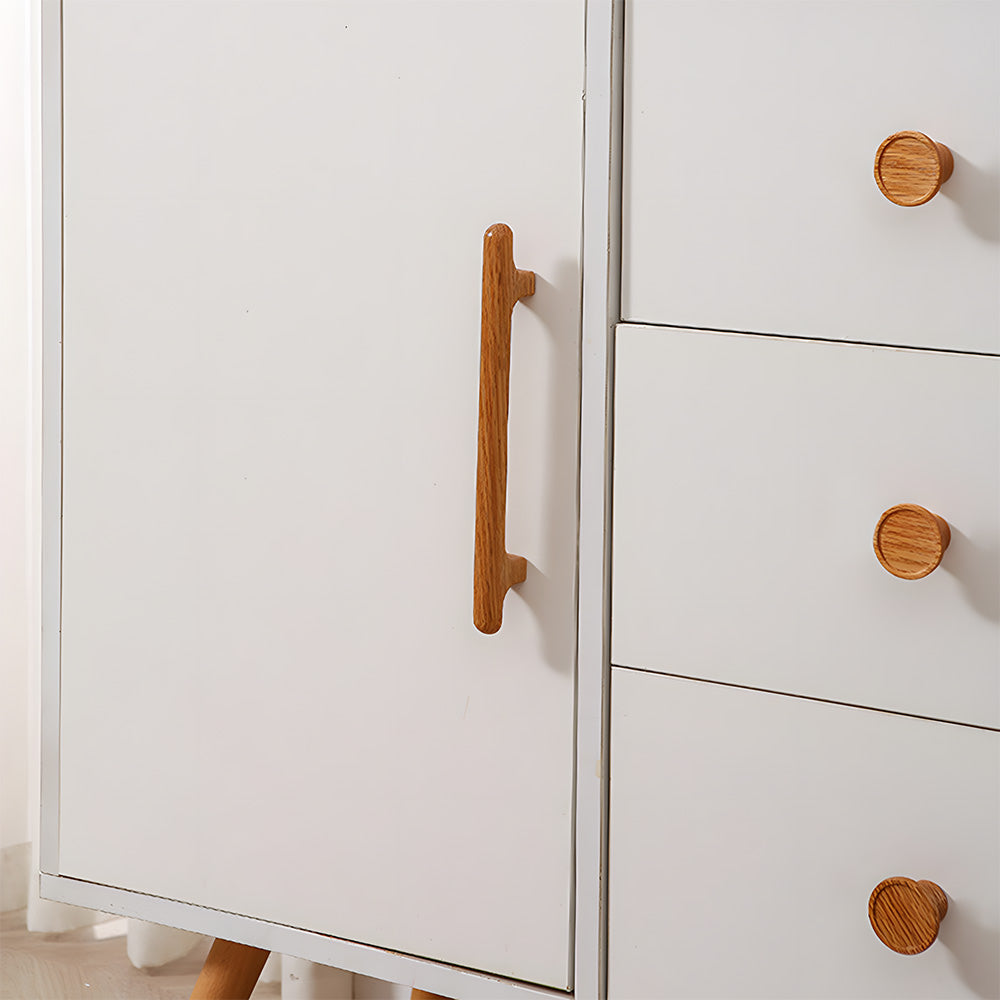 Wood Round Cupboard Handles & Cabinet Knobs