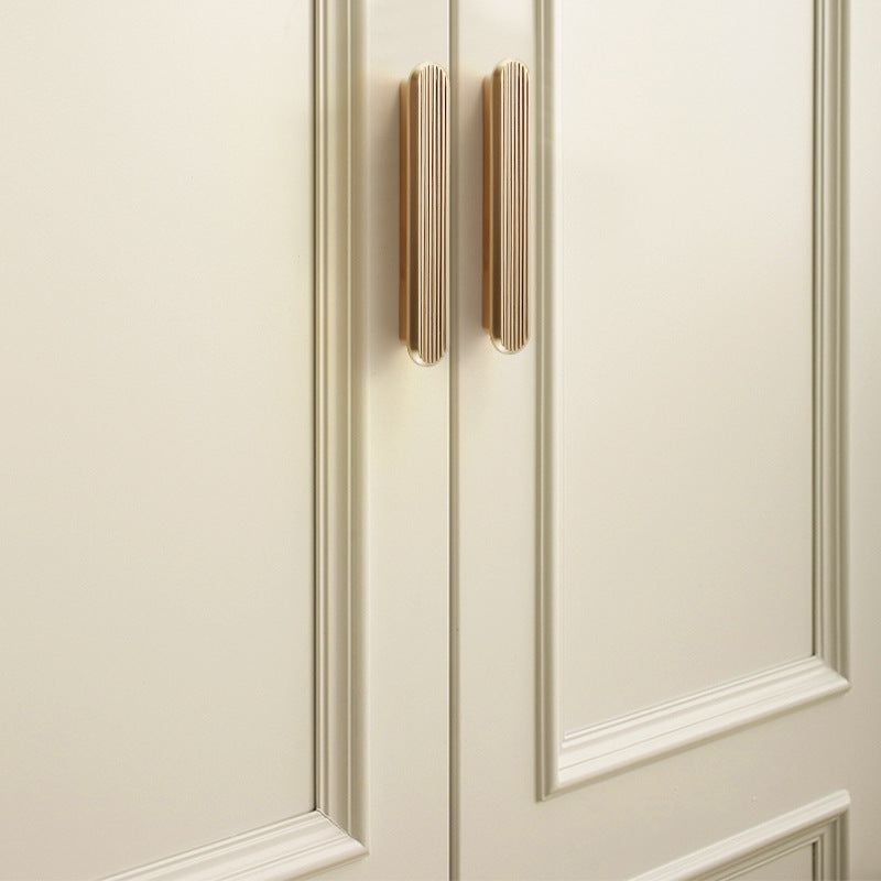 Brushed Copper T-Shaped Zinc Alloy Cabinet Handles Wardrobe Drawer Door Pulls