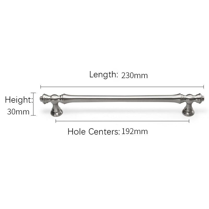Silver Polished Bar Cabinet Drawer Pull Handles For Kitchen