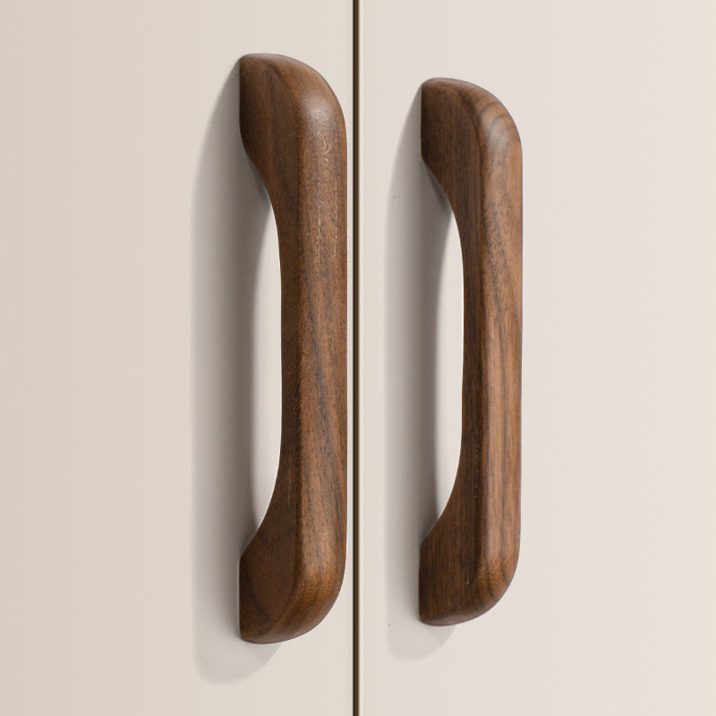 Walnut Wooden Cabinet Handles for Kitchen and Wardrobe