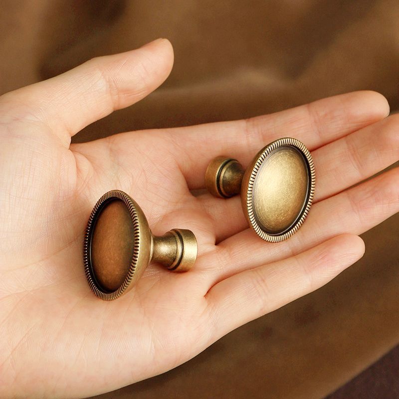 Vintage Antique Brass Cabinet Handles French Style Knobs