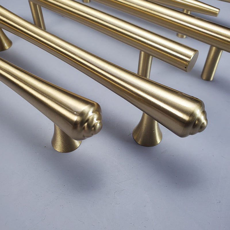 Luxury Brass Gold Drawer Pulls Full Copper Wardrobe Cabinet Door Handles