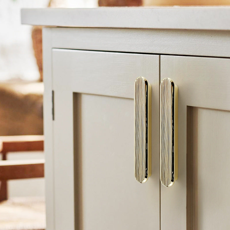 Swiss Gold T-Shaped Zinc Alloy Cabinet Handles