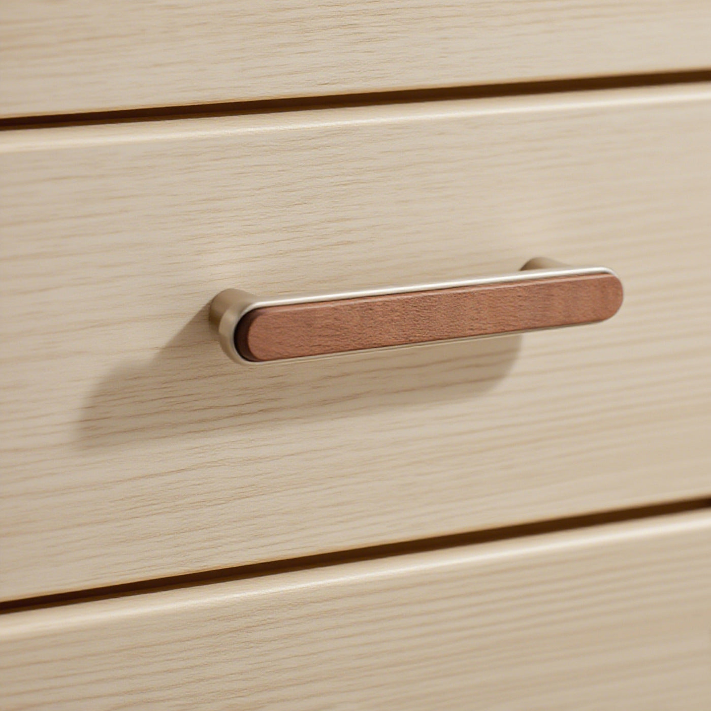 Matte Brushed Walnut Cabinet Handles and Zinc Alloy Drawer Pulls