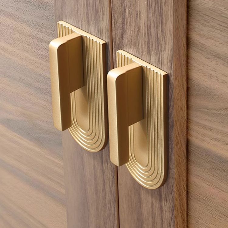 Golden Cabinet Handles Modern Minimalist Drawer Wardrobe Pulls