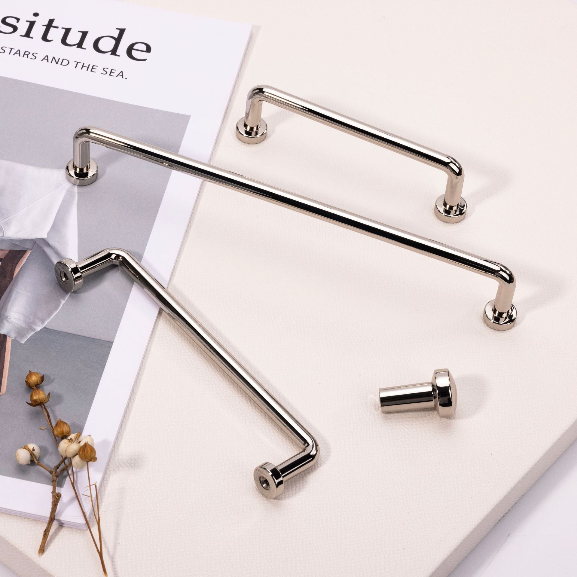 Chrome Zinc Alloy Cabinet Handles Wardrobe Cupboard Drawer Pulls