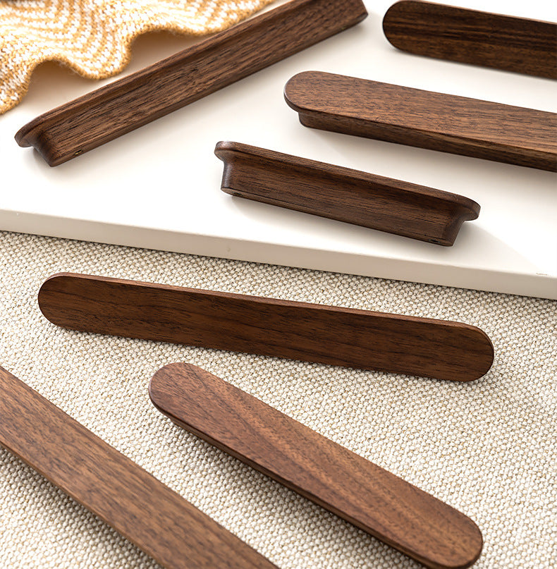 Walnut Wooden Kitchen Cabinets Pulls for Drawers