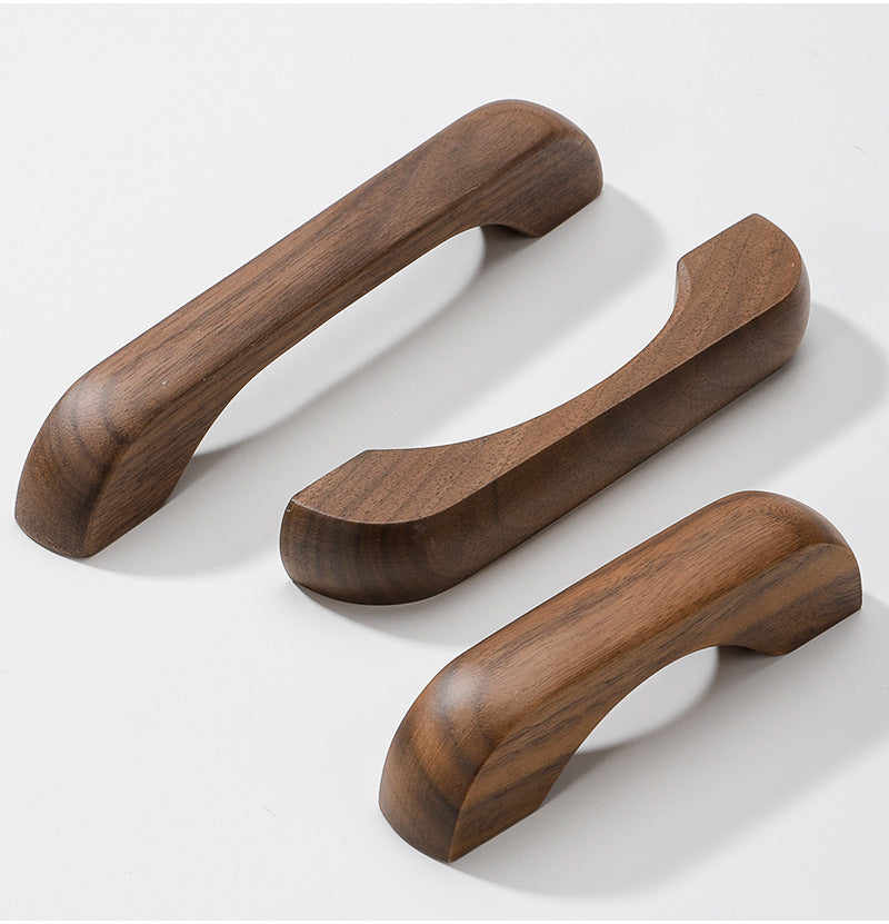 Walnut Wooden Cabinet Handles for Kitchen and Wardrobe