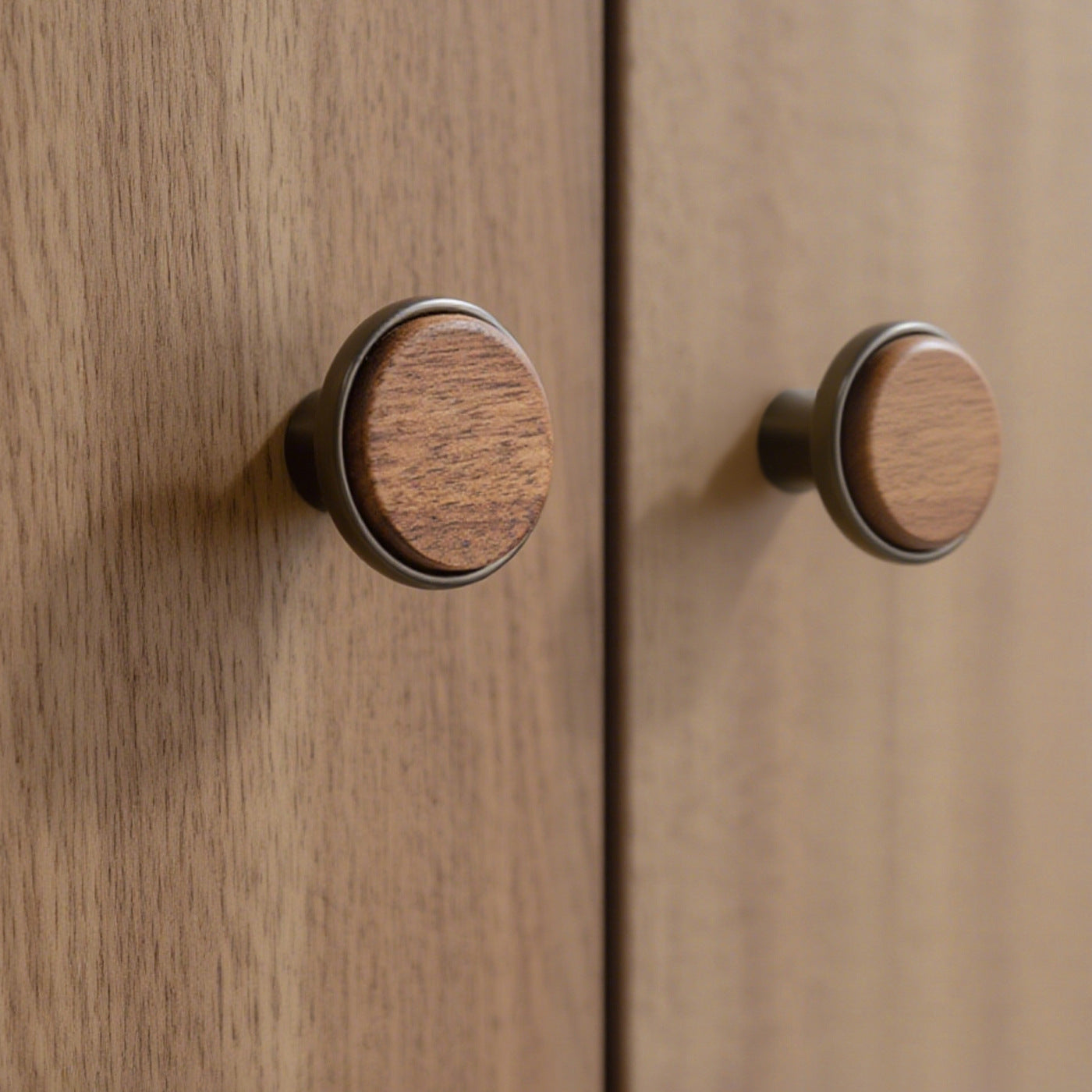 Grey Walnut Cabinet Handles and Zinc Alloy Drawer Pulls