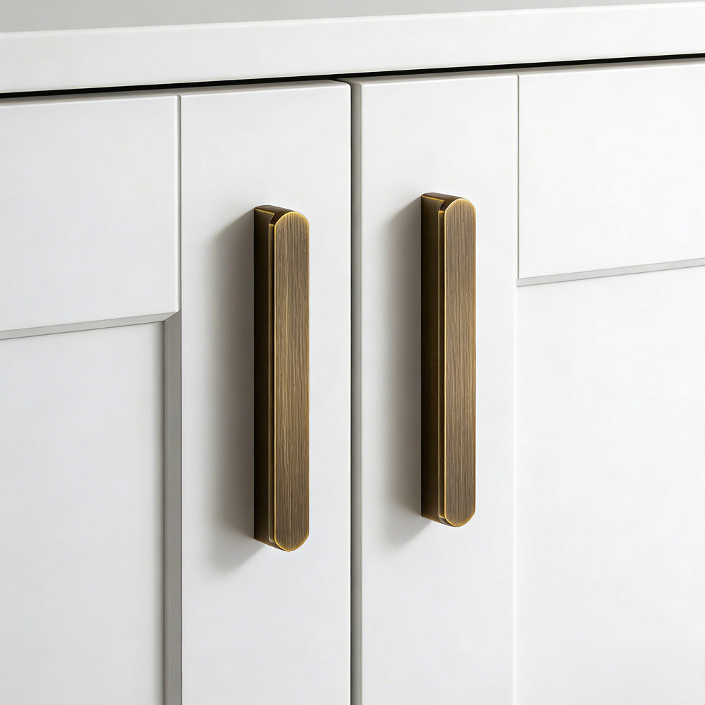 Antique Bronze Brass Edge Cabinet Handles
