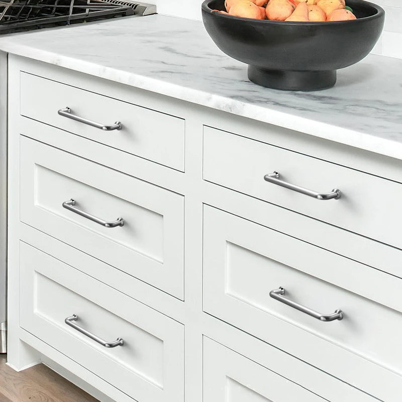 Silver Zinc Alloy Kitchen Cabinet Handles Drawer Wardrobe Cupboard Pulls