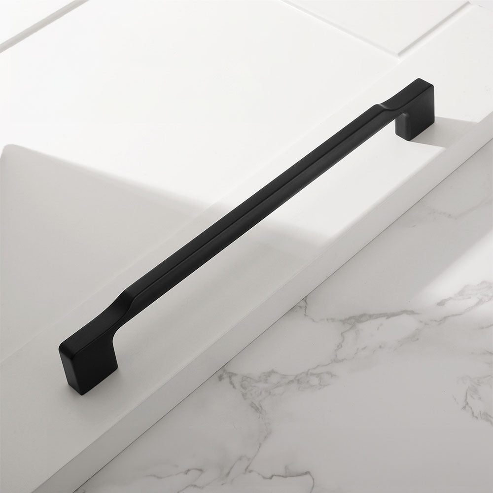 Elegant Black Zinc Alloy Square Cabinet Pulls and Handles