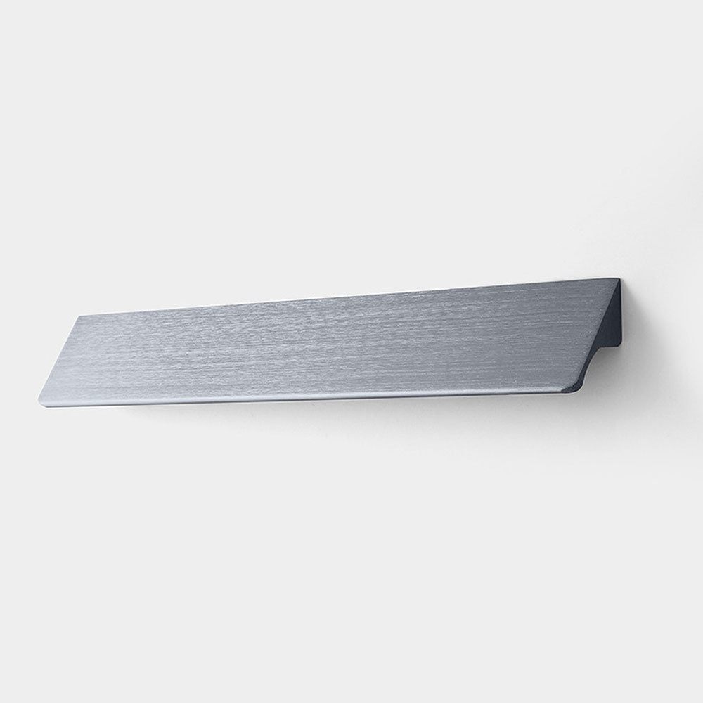Brushed Grey Invisible Cabinet Edge Pull Handles for Kitchen