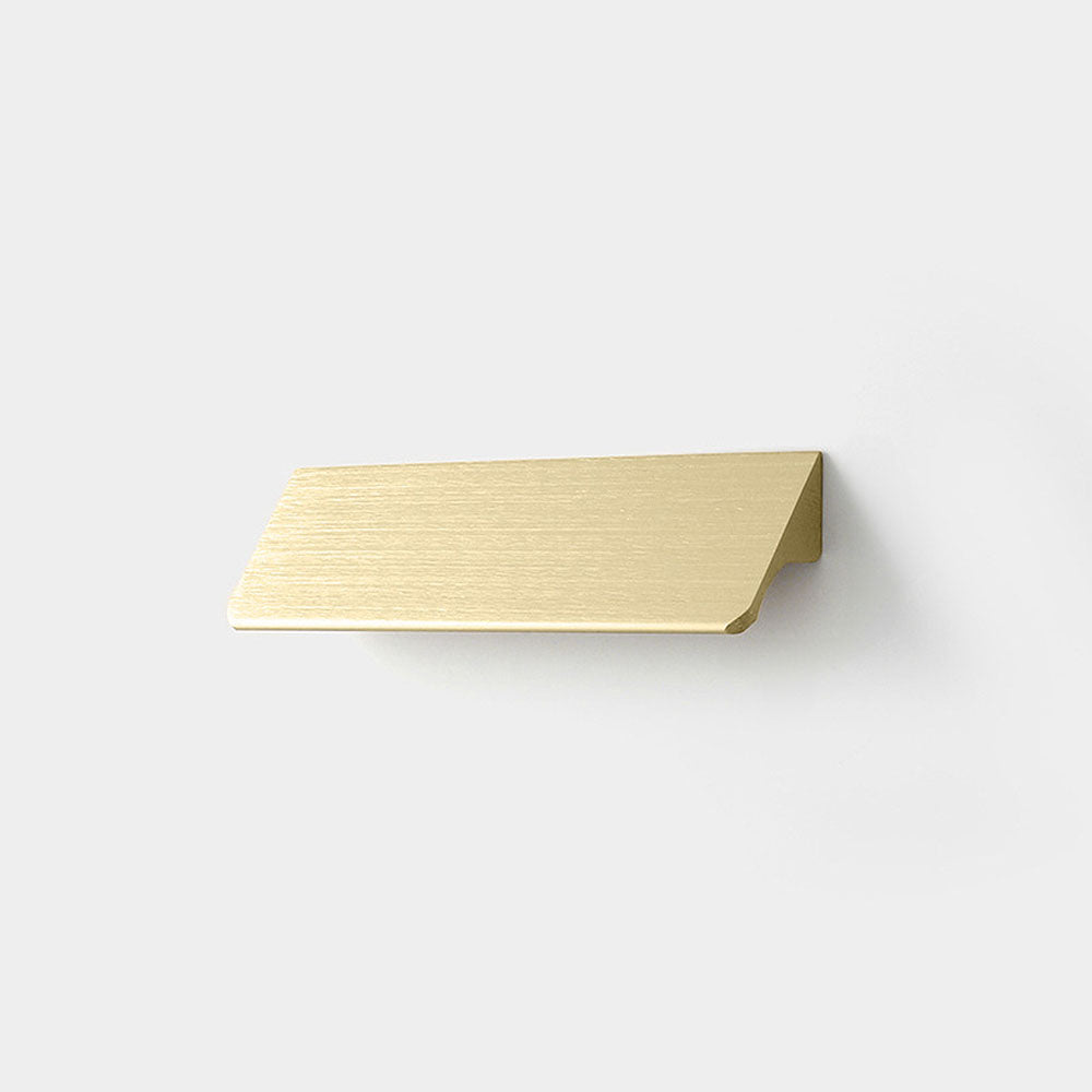Brushed Gold Modern Invisible Cabinet Edge Pulls for Drawers
