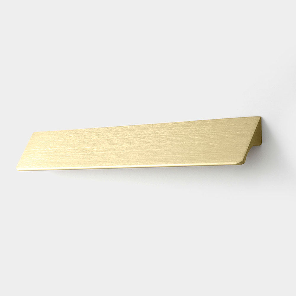 Brushed Gold Modern Invisible Cabinet Edge Pulls for Drawers