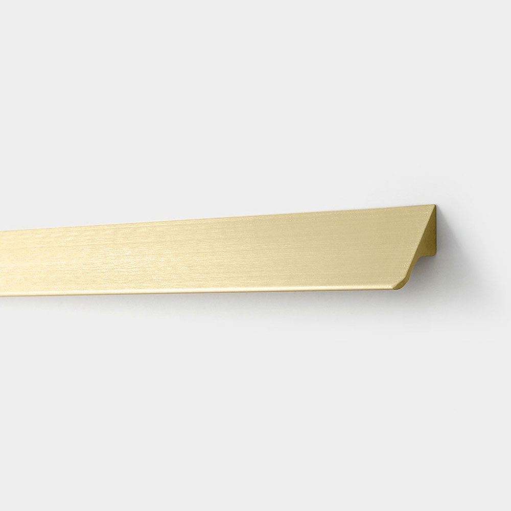 Brushed Gold Modern Invisible Cabinet Edge Pulls for Drawers