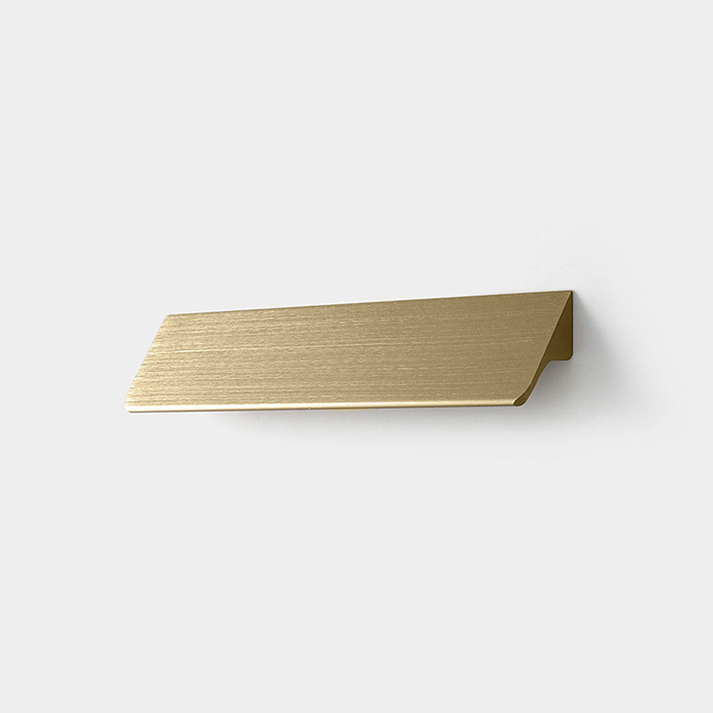 Brushed Gold Modern Invisible Cabinet Edge Pulls for Drawers
