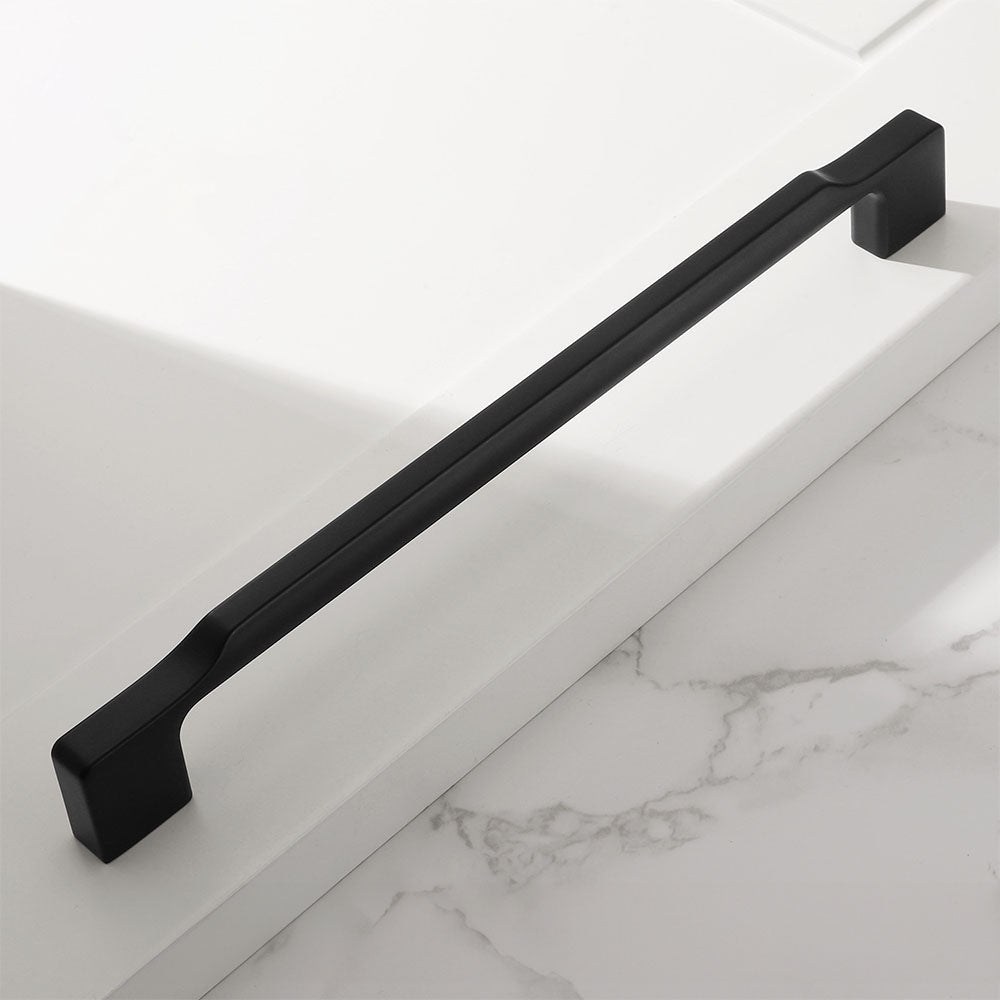 Elegant Black Zinc Alloy Square Cabinet Pulls and Handles