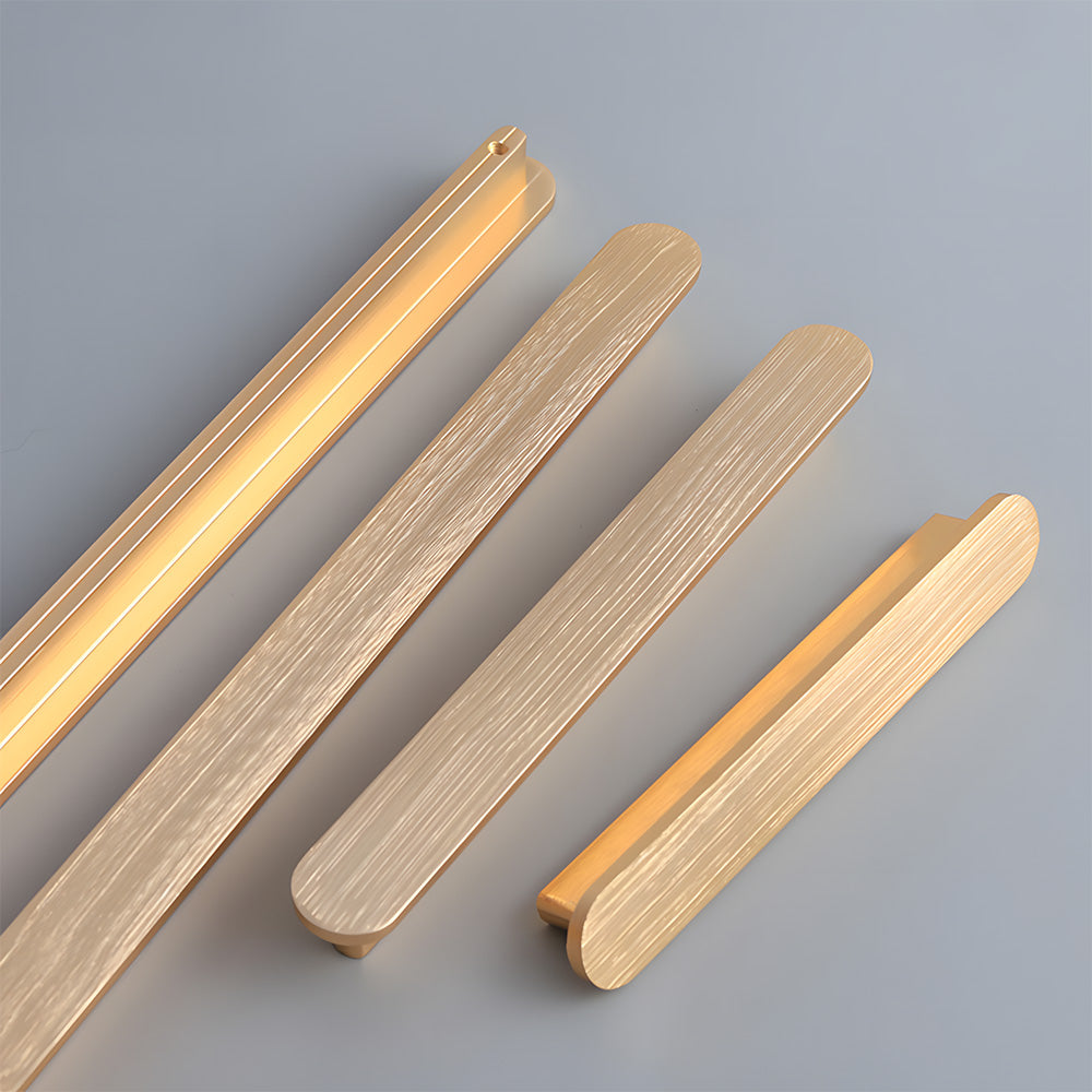 Gold Brushed Aluminium Kitchen Cupboard Handles