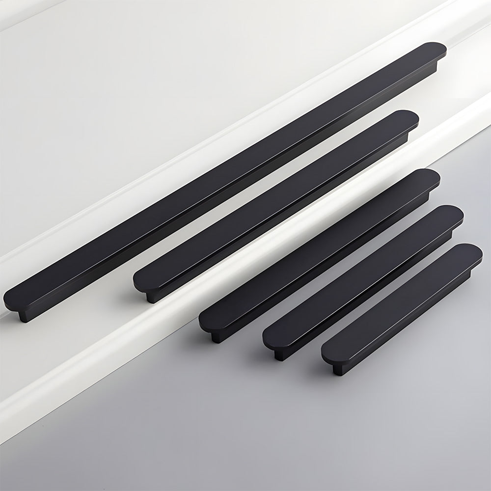 Black Brushed Aluminium Kitchen Cupboard Handles