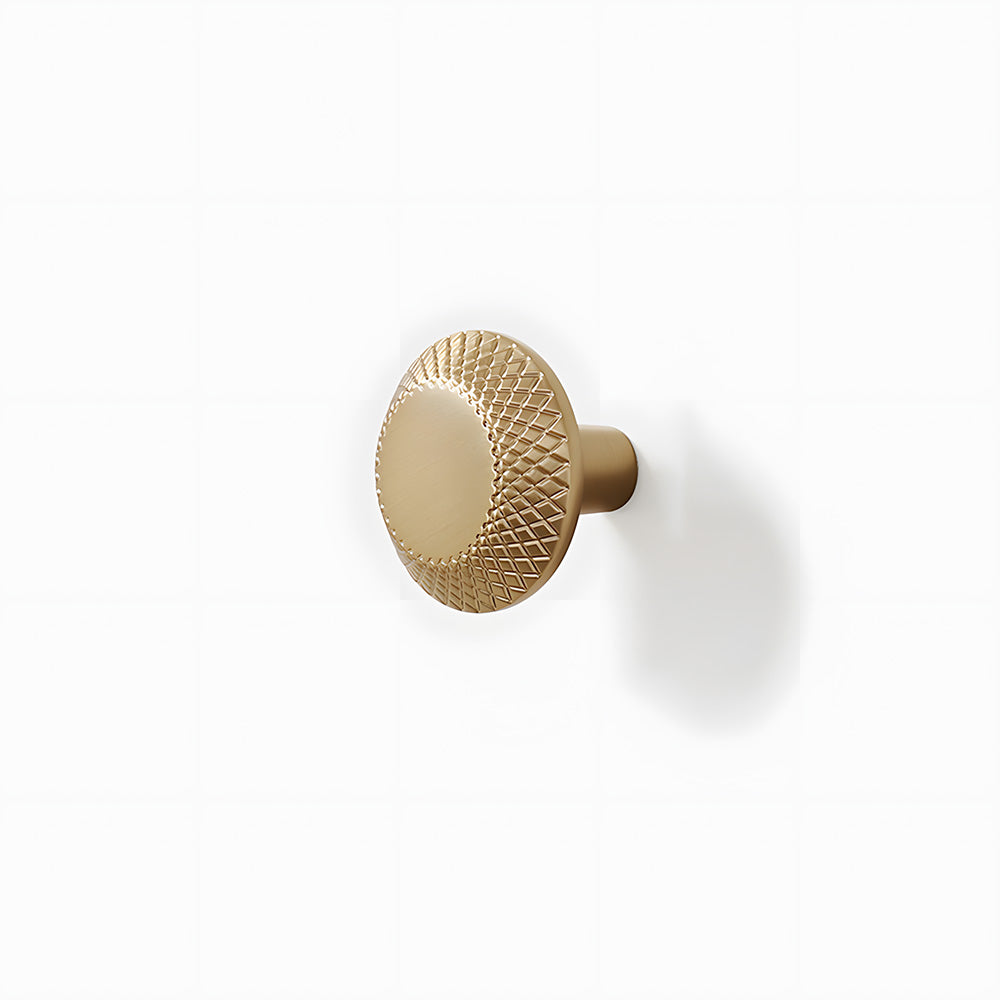 Modern Champagne Gold Knurled Textured Cabinet Pulls
