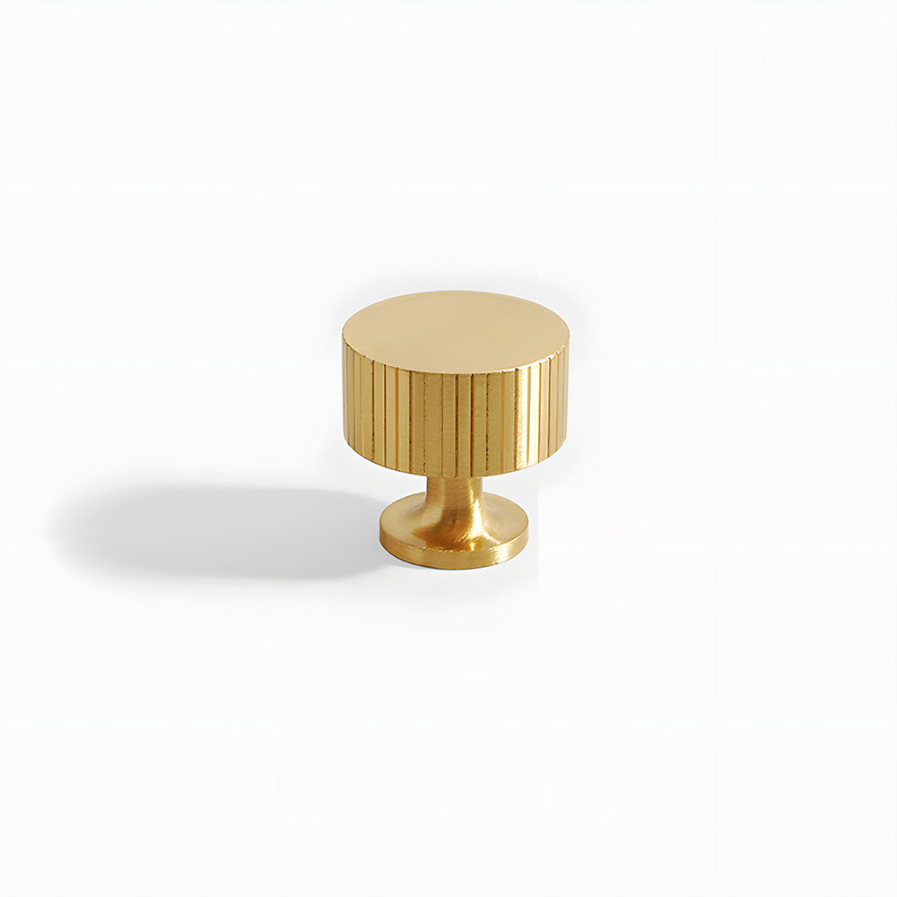 Gold Vintage Lined Brass Kitchen Cabinet Handles