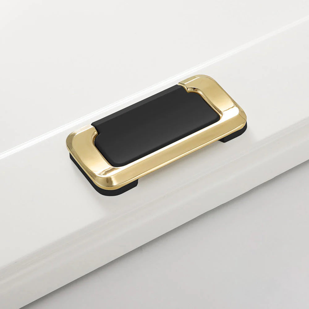 Black Solid Brass Removable T Bar Handle for Wardrobes and Cabinets