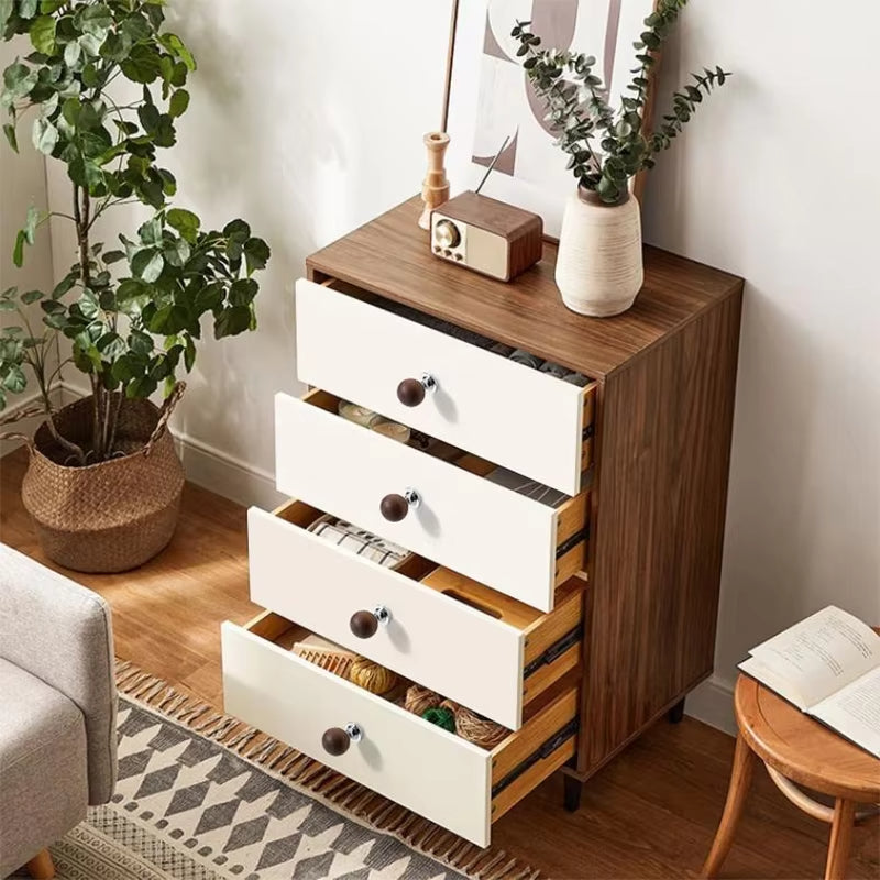 Nordic Chromium-plated Brass Walnut Cabinet Handles and Drawer Pulls