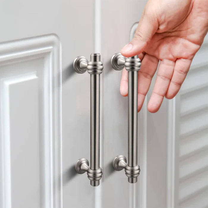 Brushed Nickel Zinc Alloy Bar Cabinet Handles Pulls