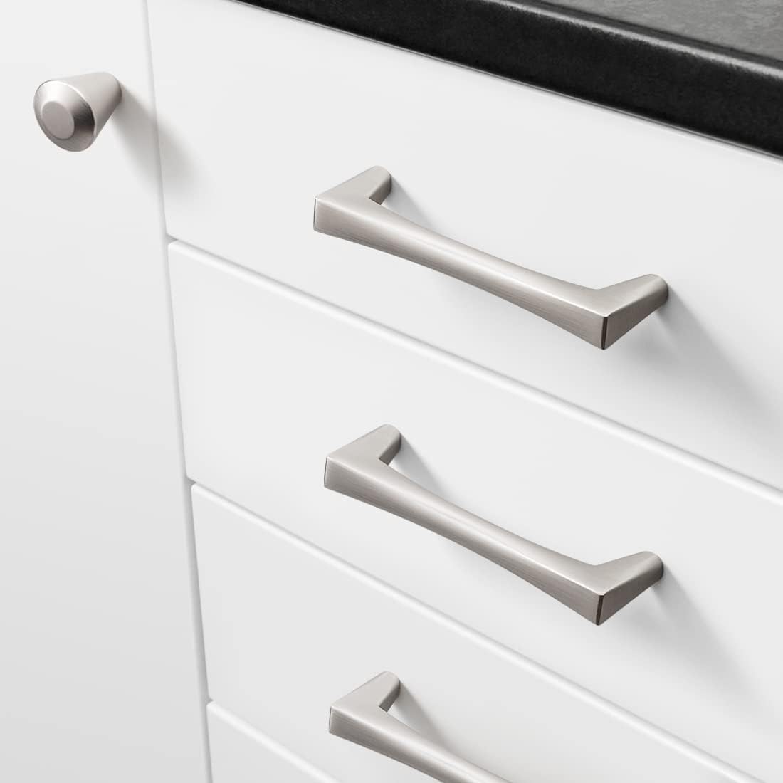 Silver Kitchen Handles for Cabinets Drawer Handles