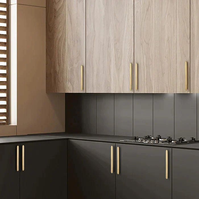 Brushed Gold Finish Cabinet Cupboard Bar Handles