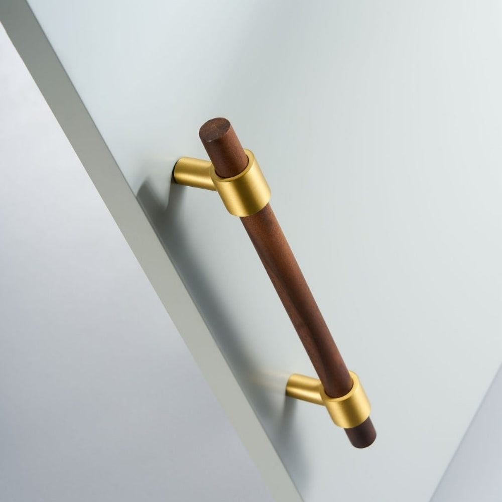 Vintage Wooden Brass Kitchen Cabinet Pulls And Handles