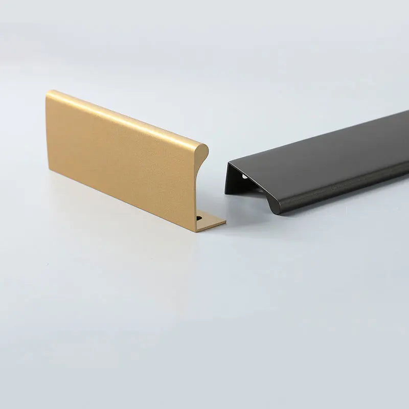 Colorful Invisible Edge Pull Handles Aluminum Drawer Wardrobe Pulls