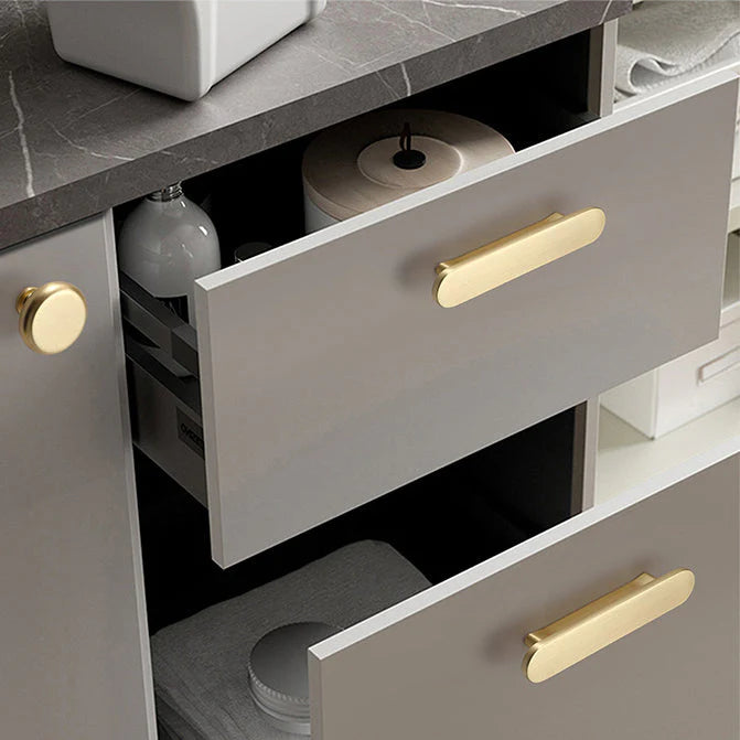 Brushed Gold Finish Cabinet Cupboard Bar Handles