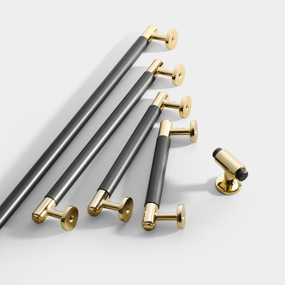 Modern Grey Satin Finish Cabinet Bar Handles Pulls