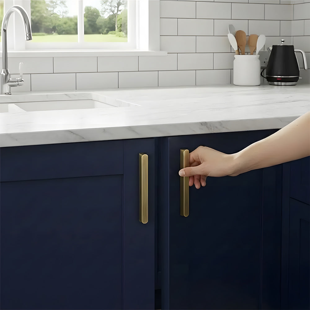 Antique Bronze Brass Edge Cabinet Handles