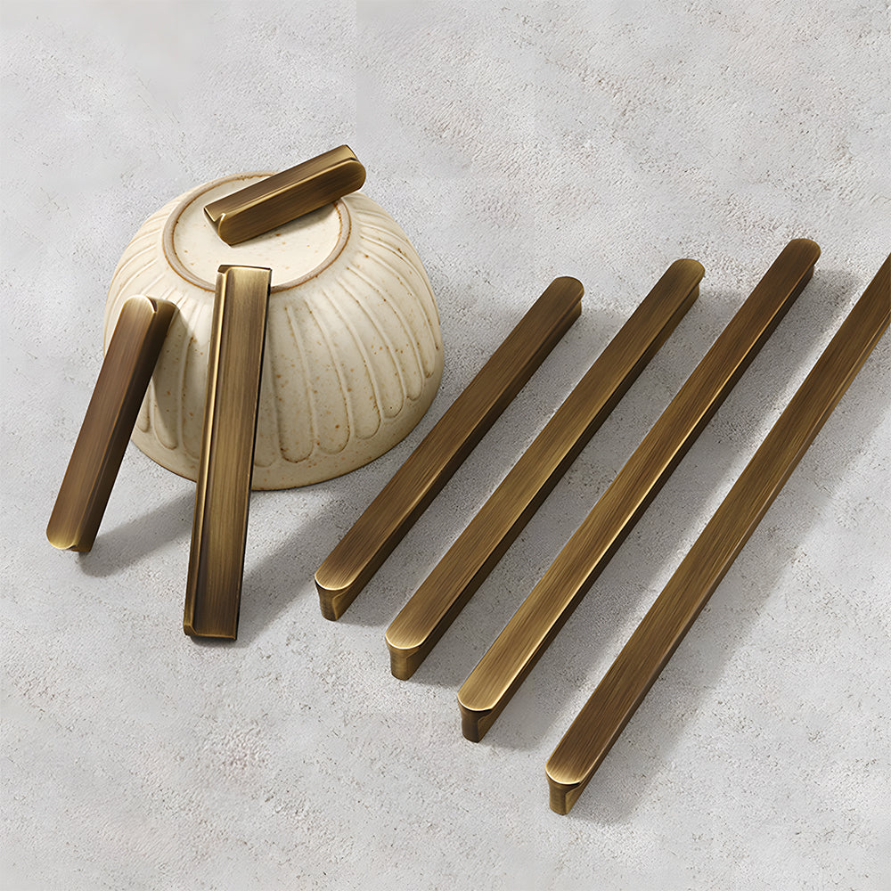 Antique Bronze Brass Edge Cabinet Handles
