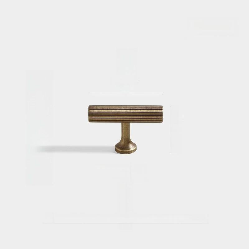 Luxury Stripe Pure Copper Antique Bronze Cabinet Handles
