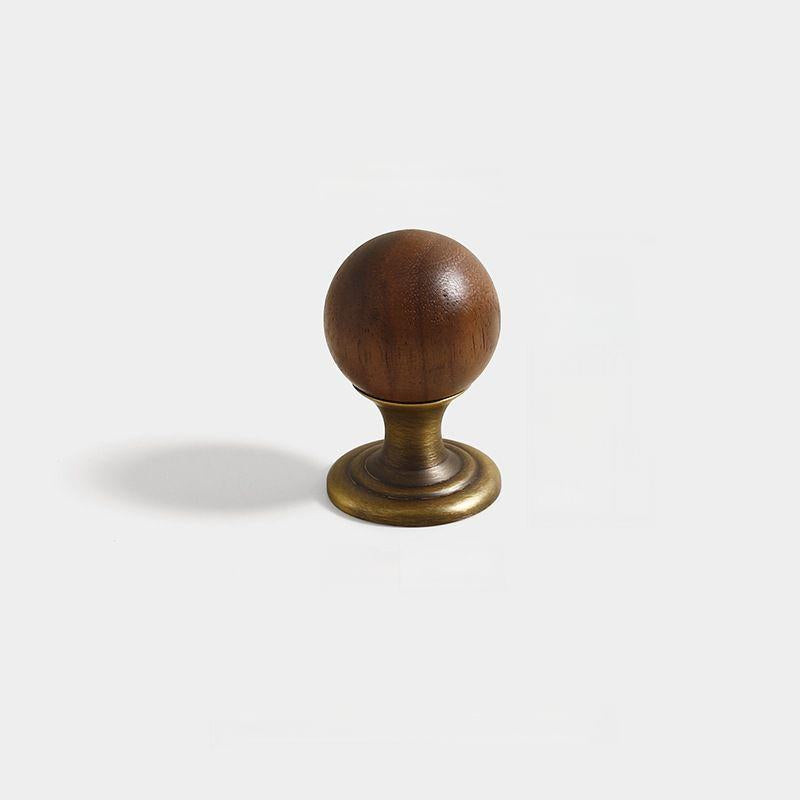 Retro Antique Bronze Walnut Brass Cabinet Handles For Kitchen