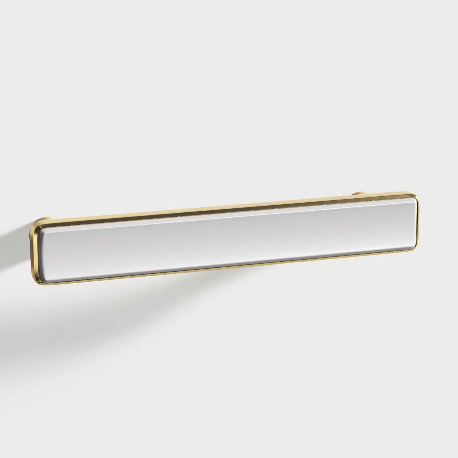 Modern White Solid Brass Removable T Bar Handle for Cabinets