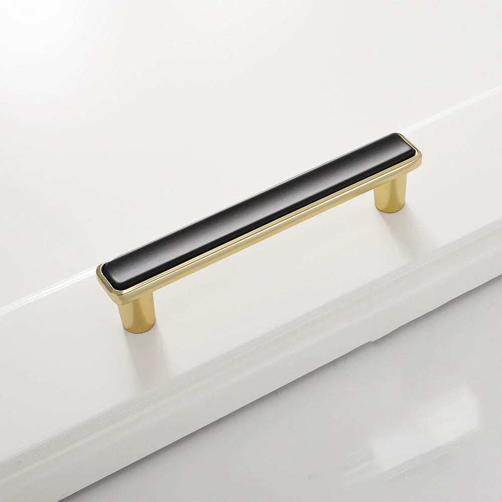 Black Solid Brass Removable T Bar Handle for Wardrobes and Cabinets