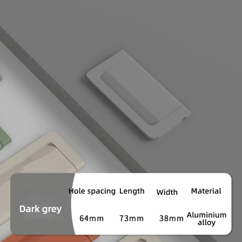 Modern Flip Cover Hidden Furniture Cabinet Handle for Wardrobe