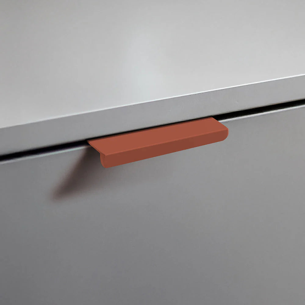 Orange Aluminium Kitchen Cabinet Profile Edge Pull Handles