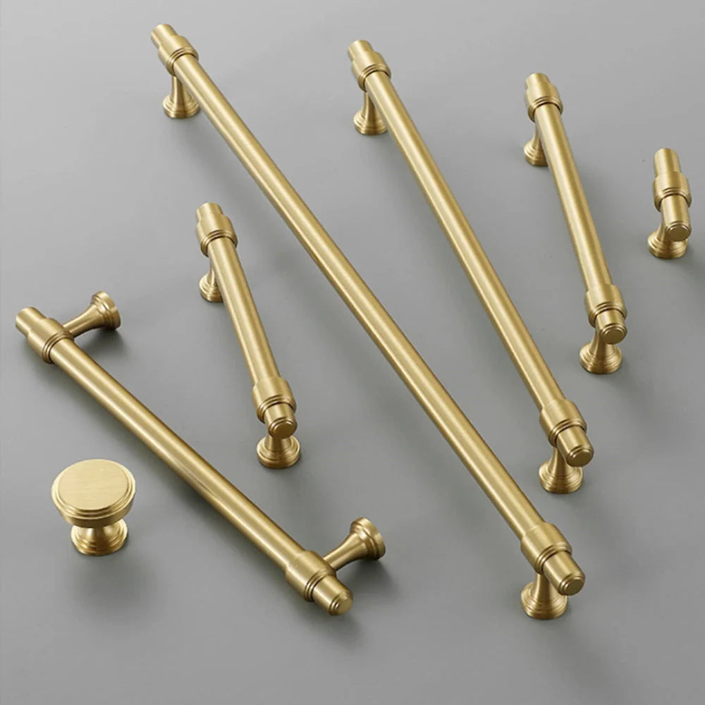 Gold Stain Finish Furniture Kitchen Cabinet T Bar Handles Pulls